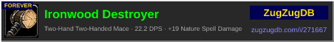 Ironwood Destroyer: forum signature banner