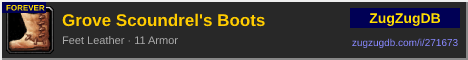 Grove Scoundrel's Boots: forum signature banner