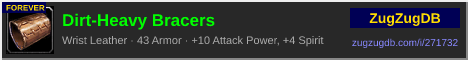 Dirt-Heavy Bracers: forum signature banner