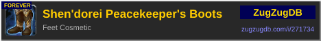 Shen'dorei Peacekeeper's Boots: forum signature banner