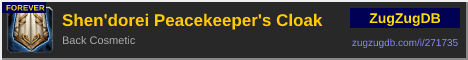Shen'dorei Peacekeeper's Cloak: forum signature banner