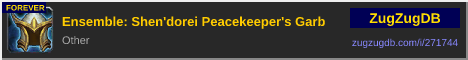 Ensemble: Shen'dorei Peacekeeper's Garb: forum signature banner