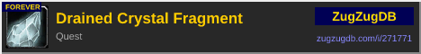 Drained Crystal Fragment: forum signature banner