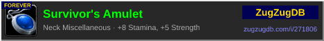 Survivor's Amulet: forum signature banner