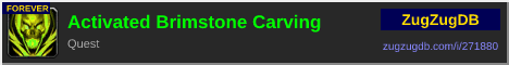 Activated Brimstone Carving: forum signature banner