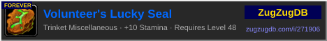 Volunteer's Lucky Seal: forum signature banner