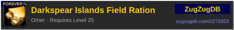 Darkspear Islands Field Ration: forum signature banner