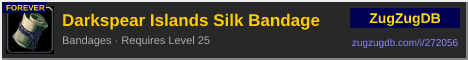 Darkspear Islands Silk Bandage: forum signature banner