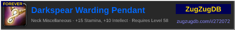 Darkspear Warding Pendant: forum signature banner