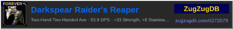 Darkspear Raider's Reaper: forum signature banner