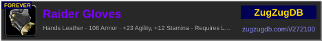 Raider Gloves: forum signature banner