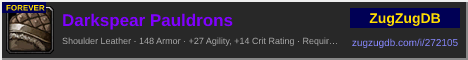 Darkspear Pauldrons: forum signature banner