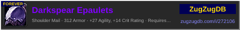 Darkspear Epaulets: forum signature banner