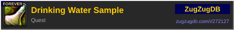 Drinking Water Sample: forum signature banner