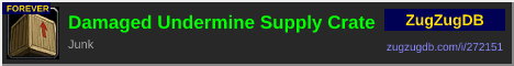 Damaged Undermine Supply Crate: forum signature banner