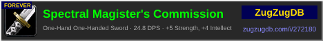 Spectral Magister's Commission: forum signature banner