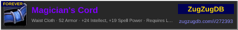 Magician's Cord: forum signature banner