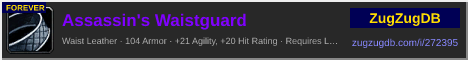 Assassin's Waistguard: forum signature banner
