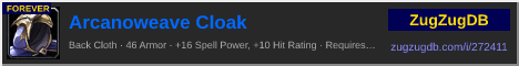 Arcanoweave Cloak: forum signature banner