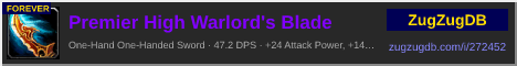 Premier High Warlord's Blade: forum signature banner