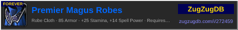 Premier Magus Robes: forum signature banner