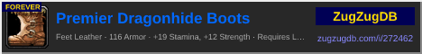 Premier Dragonhide Boots: forum signature banner