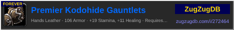 Premier Kodohide Gauntlets: forum signature banner