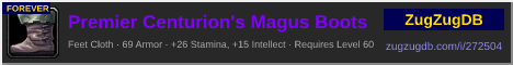 Premier Centurion's Magus Boots: forum signature banner