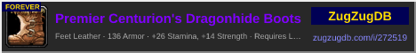 Premier Centurion's Dragonhide Boots: forum signature banner