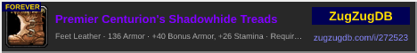 Premier Centurion's Shadowhide Treads: forum signature banner