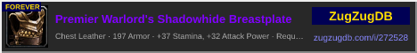 Premier Warlord's Shadowhide Breastplate: forum signature banner