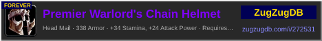 Premier Warlord's Chain Helmet: forum signature banner