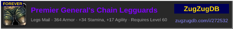 Premier General's Chain Legguards: forum signature banner
