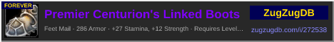 Premier Centurion's Linked Boots: forum signature banner