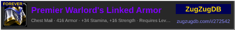 Premier Warlord's Linked Armor: forum signature banner