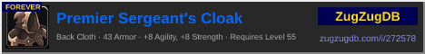 Premier Sergeant's Cloak: forum signature banner