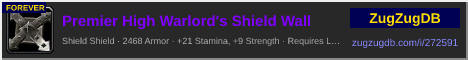 Premier High Warlord's Shield Wall: forum signature banner
