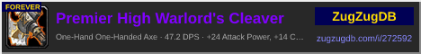 Premier High Warlord's Cleaver: forum signature banner