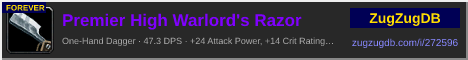 Premier High Warlord's Razor: forum signature banner