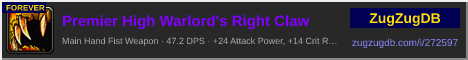 Premier High Warlord's Right Claw: forum signature banner