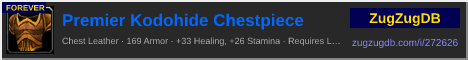 Premier Kodohide Chestpiece: forum signature banner