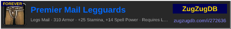 Premier Mail Legguards: forum signature banner