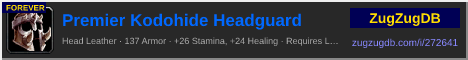 Premier Kodohide Headguard: forum signature banner
