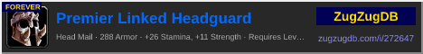Premier Linked Headguard: forum signature banner