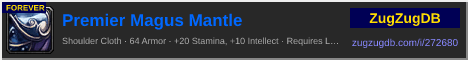 Premier Magus Mantle: forum signature banner