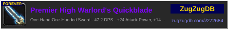 Premier High Warlord's Quickblade: forum signature banner