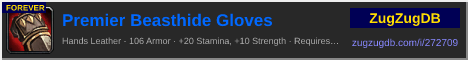 Premier Beasthide Gloves: forum signature banner
