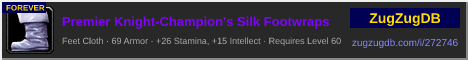 Premier Knight-Champion's Silk Footwraps: forum signature banner