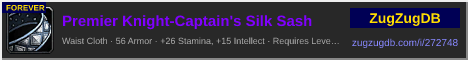 Premier Knight-Captain's Silk Sash: forum signature banner