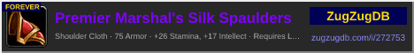 Premier Marshal's Silk Spaulders: forum signature banner